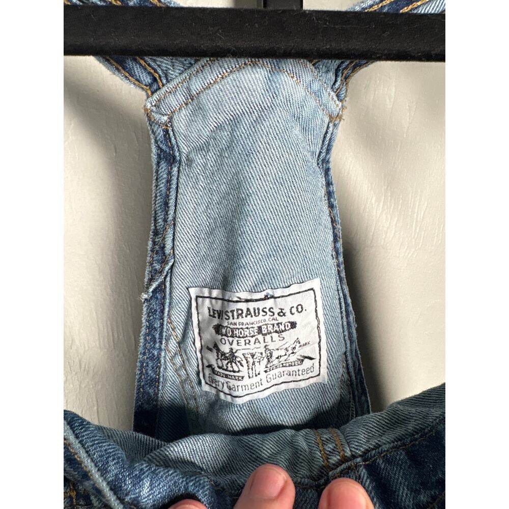 Levi's Vintage Shorttalls Womens M Eat My Shorts Medium Indigo Denim Romper - Picture 5 of 7